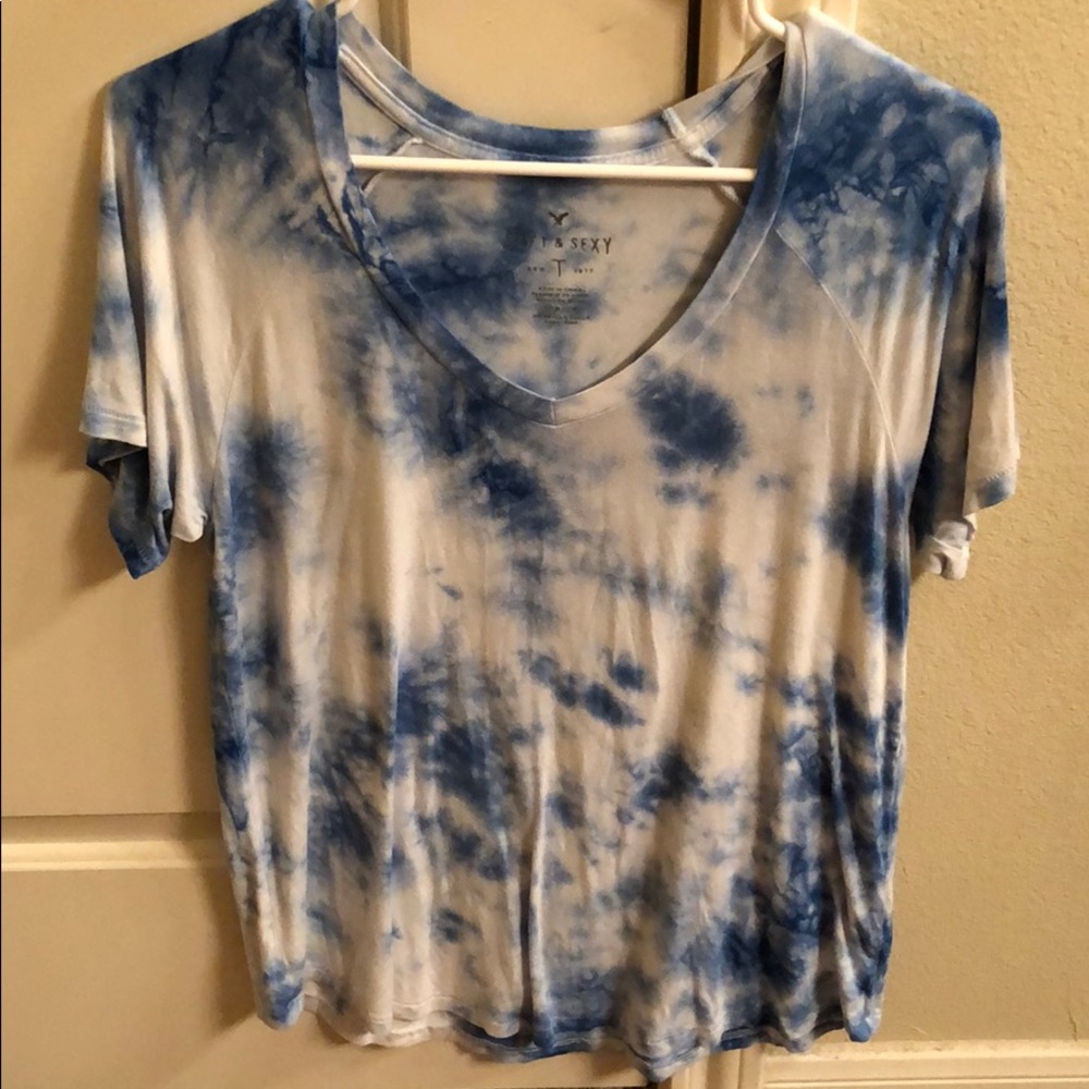 tye dye american eagle tshirt